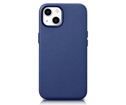 Etui do telefonów iCarer Leather Case do iPhone 14 Plus (MagSafe) niebieski 6975092685340